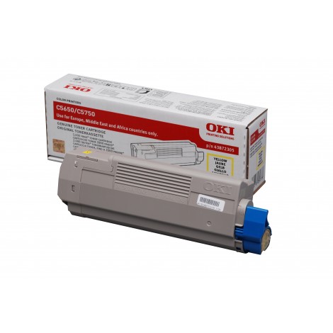 43872305 Toner giallo per Oki C 5650 (2.000pg) 1pz