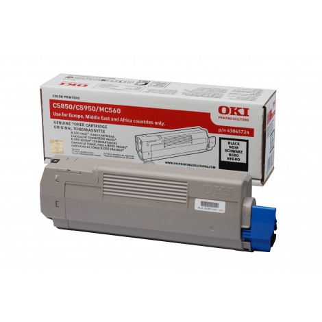 43865724 Toner nero per Oki C 5850 (8.000pg) 1pz