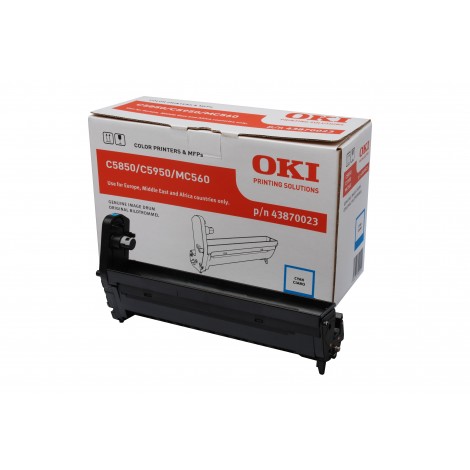 43870023 Drum ciano per Oki C 5850 (20.000pg) 1pz