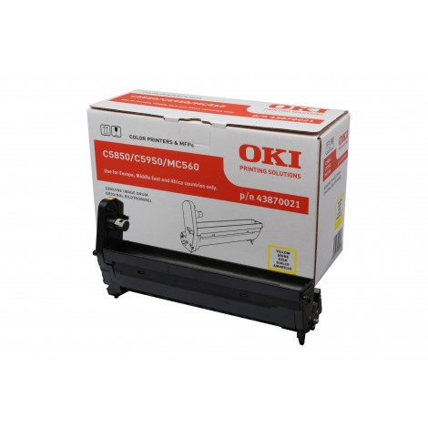 43870021 Drum giallo per Oki C 5850 (20.000pg) 1pz