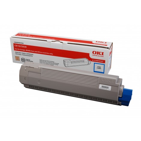 44059107 Toner ciano per Oki C 810N (8.000pg) 1pz