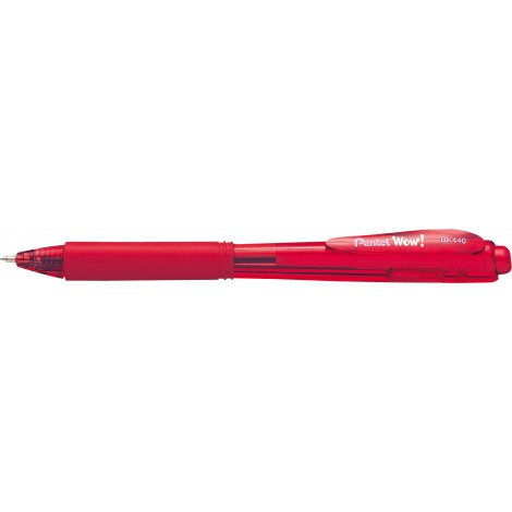 Pentel Feel-it – Penna a sfera con fusto triangolare, punta 1mm, colore rosso – Prezzo singolo, ord. minimo 12pz – BX440-BI