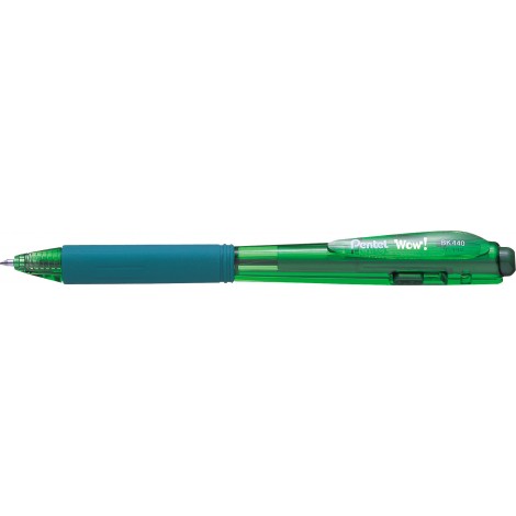 Pentel Feel-it – Penna a sfera con fusto triangolare, punta 1mm, colore verde – Prezzo singolo, ord. minimo 12pz – BX440-DI