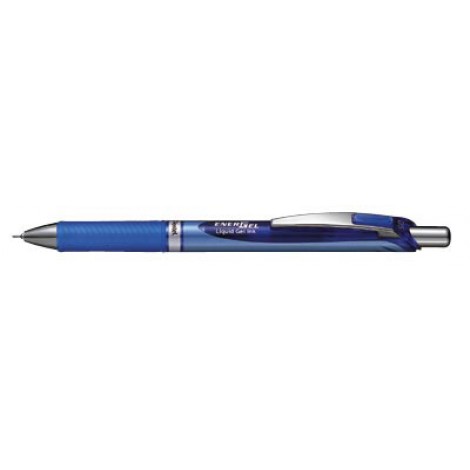 Pentel Energel XM – Penna roller ricaricabile, esente da cloruro di polivinile, non macchia, punta 0,5mm, colore blu – Prezzo singolo, ord. minimo 12pz – BLN75-CO