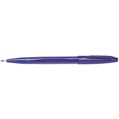 Pentel Sign Pen S520 – Penna con punta in fibra a base acqua ed inchiostro a tinta, punta 2mm, tratto 0,8mm, colore blu – Prezzo singolo, ord. minimo 12pz – S520-C
