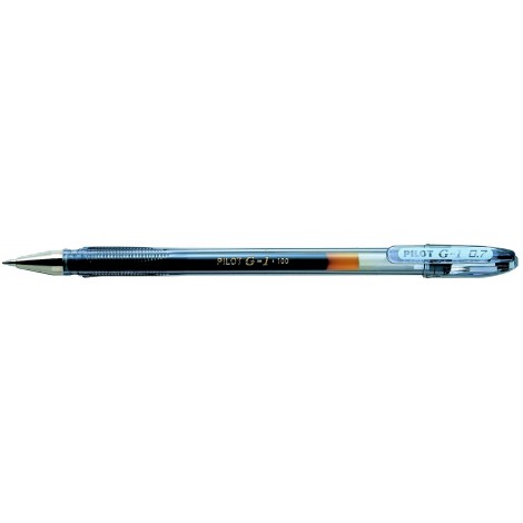 Pilot BL-G1 - Penna roller con inchiostro gel ricaricabile e livello d`nchiostro visibile, grip ergonomico, punta 0,7mm, colore nero  - Prezzo singolo, ord. minimo 12pz - 001665