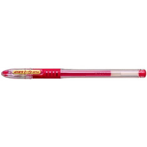 Pilot BL-G1 – Penna roller con inchiostro gel ricaricabile e livello d`nchiostro visibile, grip ergonomico, punta 0,7mm, colore rosso – Prezzo singolo, ord. minimo 12pz – 001667