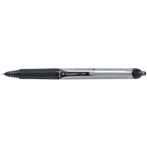 Pilot Hi-Tecpoint V5 – Penna punta ad ago con inchiostro liquido, punta 0,5mm, colore nero – Prezzo singolo, ord. minimo 12pz – 006780