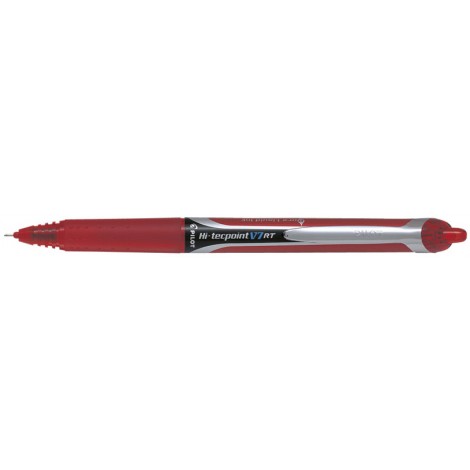 Pilot Hi-Tecpoint V7 – Penna punta ad ago con inchiostro liquido, punta 0,7mm, colore rosso – Prezzo singolo, ord. minimo 12pz – 006787
