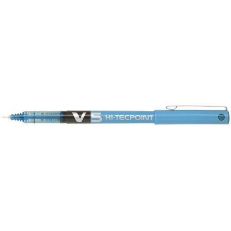 Pilot Hi-Tecpoint V5 - Penna punta ad ago con inchiostro liquido, punta 0,5mm, colore blu - Prezzo singolo, ord. minimo 12pz - 011701
