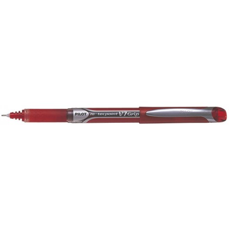 Pilot Hi-Tecpoint V7 – Penna con punta ad ago con inchiostro liquido, punta 0,7mm, colore rosso – Prezzo singolo, ord. minimo 12pz – 006737