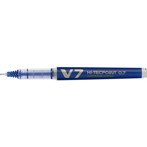 Pilot Hi-Tecpoint V7 Begreen - Penna punta ad ago con inchiostro liquido, punta 0,7mm, colore blu  - Prezzo singolo, ord. minimo 12pz - 040346