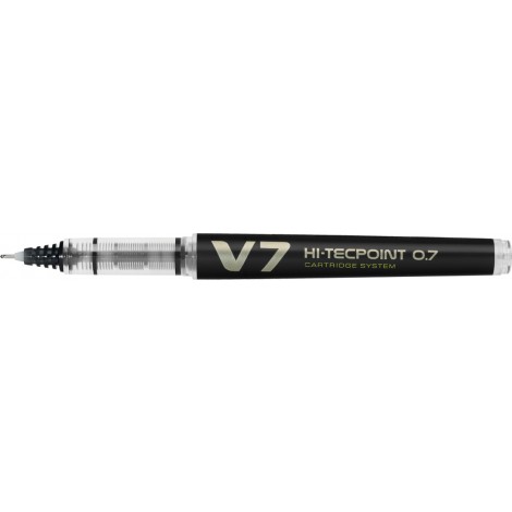 Pilot Hi-Tecpoint V7 Begreen – Penna punta ad ago con inchiostro liquido, punta 0,7mm, colore nero – Prezzo singolo, ord. minimo 12pz – 040345