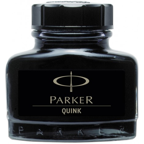 Parker Quink - Refill per stilografica, 57ml, colore nero - 1pz - 1950375