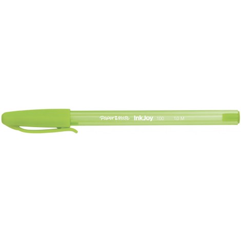 Papermate Inkjoy 100 – Penna a sfera con inchiostro ULV, tratto 1mm, colore verde chiaro – Prezzo singolo, ord. minimo 50pz – S0977350