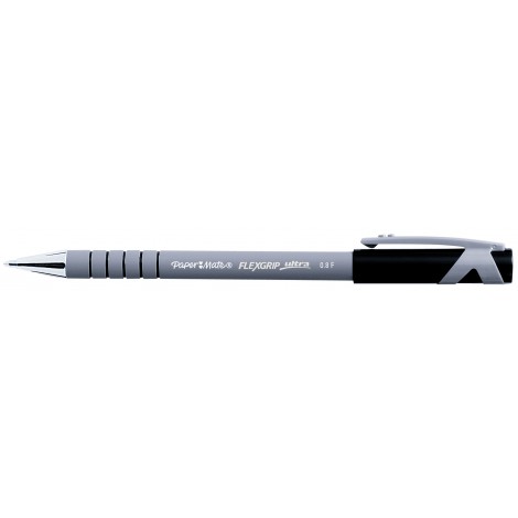 Papermate Flexgrip Ultra – Penna a sfera con punta media 1mm, colore nero – Prezzi singolo, ord. minimo 12pz –  S0190113