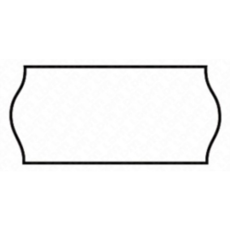 Printex 1.000 etichette permanenti onda in carta, per prezzatrice SMART 6 e SMART 8, 26x12mm, colore bianco - B10/2612S/BP