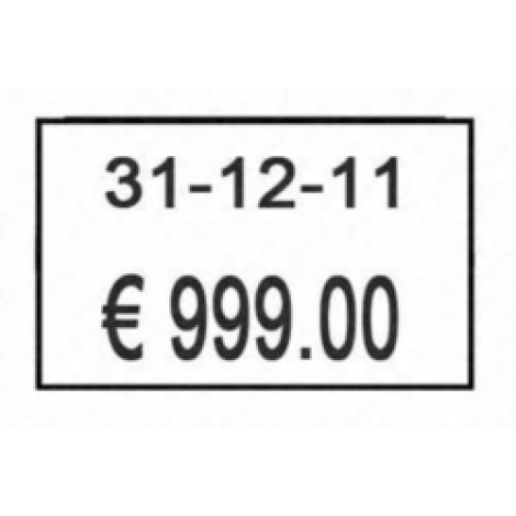 Printex 700 etichette removibili rettangolari in carta, per prezzatrice 2616 - B10/2616R/BR
