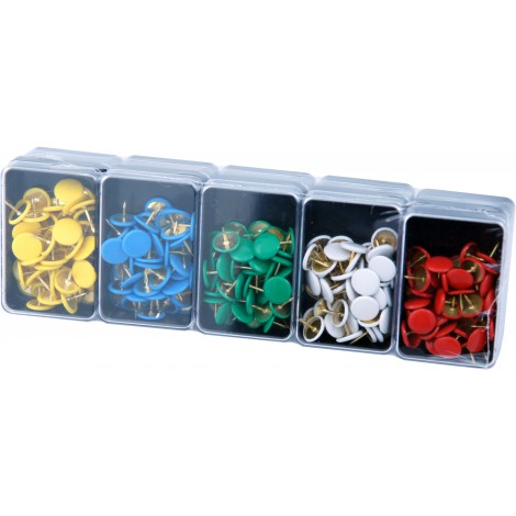 Dellera 50 Inflex - Puntine da disegno ottonate e ricoperte di plastica colorata, colori assortiti - Prezzo singolo, ord. minimo 10pz - PP50/12 T10