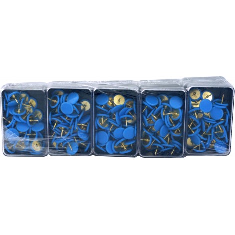 Dellera 50 Inflex – Puntine da disegno ottonate e ricoperte di plastica colorata, colore blu – Prezzo singolo, ord. minimo 10pz – PP50/5 T10