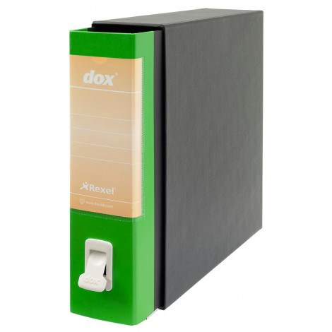 Esselte Dox 1 - Registratore commerciale, 28,5x31,5cm, dorso 8cm, colore verde chiaro  - 1pz - D15126