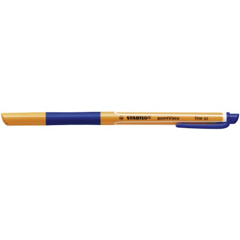 Stabilo Pointvisco – Penna roller con inchiostro gel a bassa viscosità, tratto 0,5mm, colore blu – Prezzo singolo, ord. minimo 10pz – 1099/41