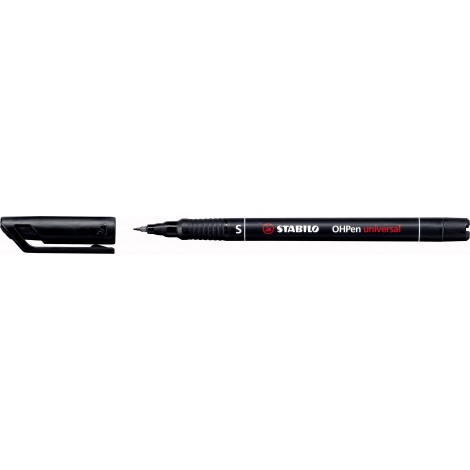 Stabilo OHPen – Pennarello per lucidi e superfici lisce, inchiostro permanente, punta superfine, tratto 0,4mm, colore nero – ord. minimo 10pz – 841/46
