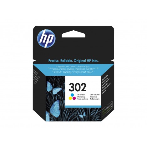 F6U65AE Cartuccia 302 inchiostro ciano, magenta e giallo per HP DESKJET 2136 (4ml) 1pz