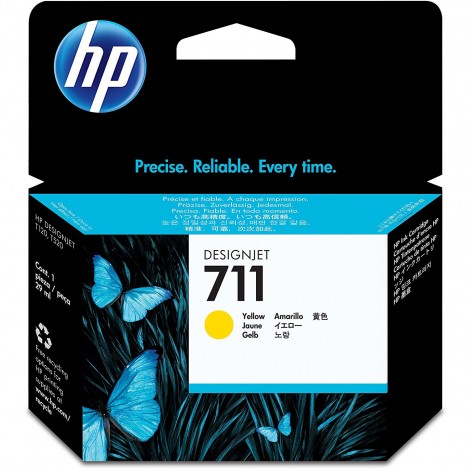CZ132A Cartuccia N711 inchiostro giallo per HP DESIGNJET T 120 (29ml) 1pz