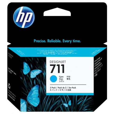 CZ134A Cartuccia N711 inchiostro ciano per HP DESIGNJET T 120 (3x29ml) 1Conf.