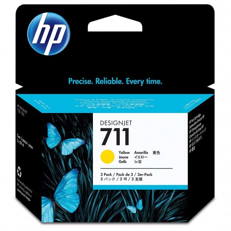 CZ136A Cartuccia N711 inchiostro giallo per HP DESIGNJET T 120 (3x29ml) 1Conf.