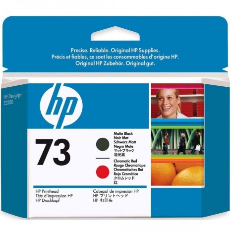 CD949A Testina di stampa N73 nero opaco e rosso cromatico per HP DESIGNJET T 3200 (130ml) 1pz