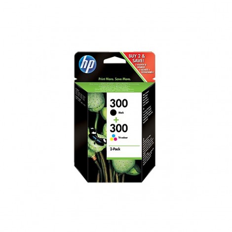 CN637EE Cartuccia 300 inchiostro nero e colore per HP DESKJET F 2476 (1x200pg - 1x165pg) 1Conf.