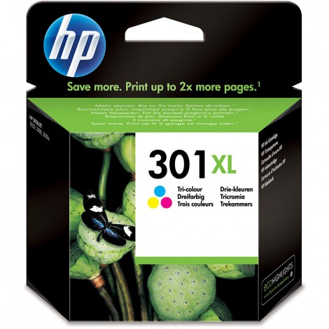 CH564EE Cartuccia 301 XL inchiostro ciano, magenta e giallo per HP DESKJET 2050 (6ml) 1pz