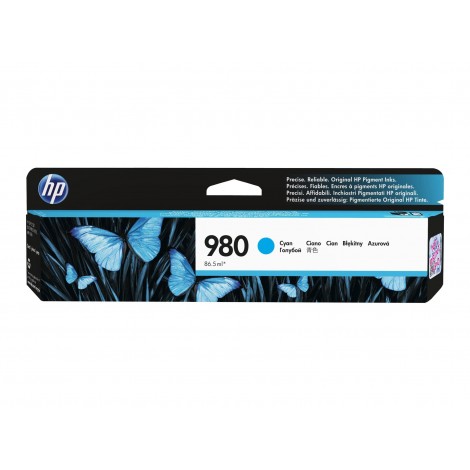 D8J07A Cartuccia 980 inchiostro ciano per HP OFFICEJET ENTERPRISE COLOR X555XH (86,5ml) 1pz