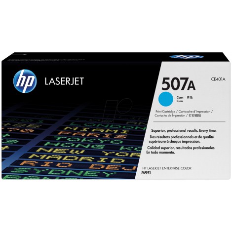 CE401A Toner ciano per HP COLOR LASERJET M511DN (6.000pg) 1pz