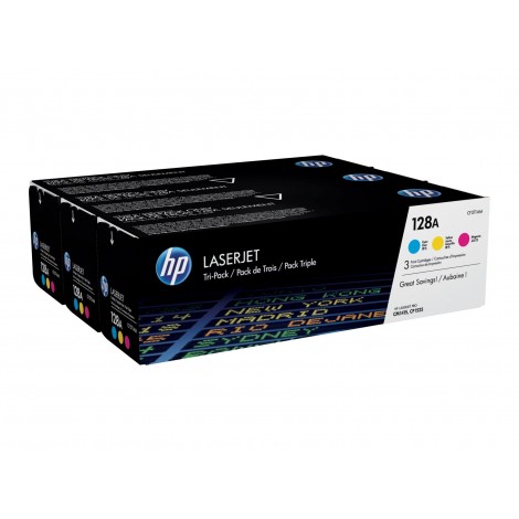 CF371AM Toner ciano, magenta e giallo per HP COLOR LASERJET CP1525N (1.300pg) 1Conf.