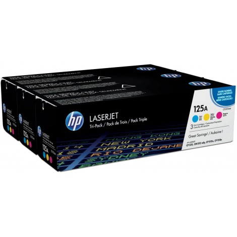 CF373AM Toner ciano, magenta e giallo per HP COLOR LASERJET CP 1515 (1.400pg) 1Conf.