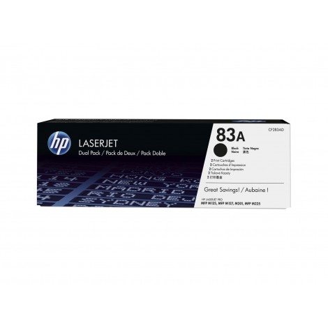 CF283AD Toner nero per HP LASERJET PRO M 127 125  225 m201 (2x1.500pg)  Conf. da 2 pezzi  -   C92H33246