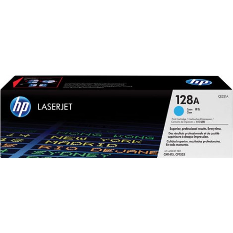 CE321A Toner ciano per HP COLOR LASERJET CP1525N (1.300pg) 1pz