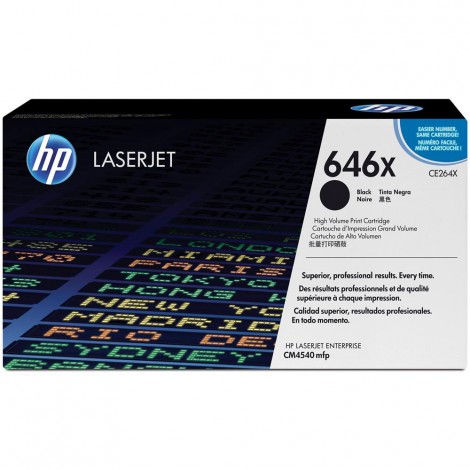 CE264X Toner nero per HP LASERJET CM 4540 (17.000pg) 1pz