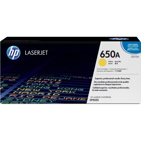 CE272A Toner giallo per HP COLOR LASERJET CP5525N (15.000pg) 1pz