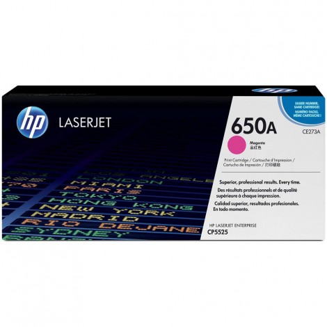 CE273A Toner magenta per HP COLOR LASERJET CP5525N (15.000pg) 1pz