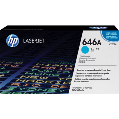 CF031A Toner ciano per HP LASERJET CM 4540 (12.500pg) 1pz
