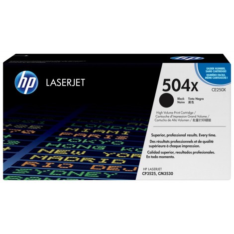 CE250X Toner nero per HP LASERJET CP 3520 (10.500pg) 1pz