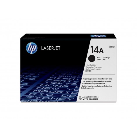 CF214A Toner nero per HP LASERJET ENTERPRISE 700 M712 (10.000pg) 1pz