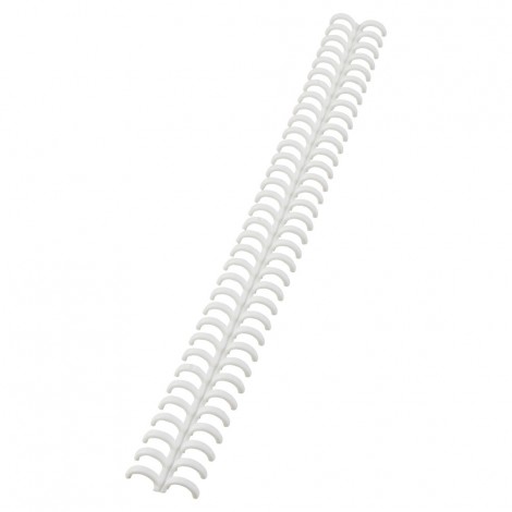 GBC ClickBind – Dorsi per rilegatura formato A4, passo 3:1, rilega fino a 45 fogli, dorso 8mm, colore bianco - 388002E