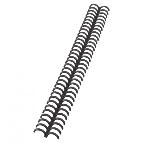 GBC ClickBind - Dorsi per rilegatura formato A4, passo 3:1, rilega fino a 95 fogli, dorso 12mm, colore nero - 388064E