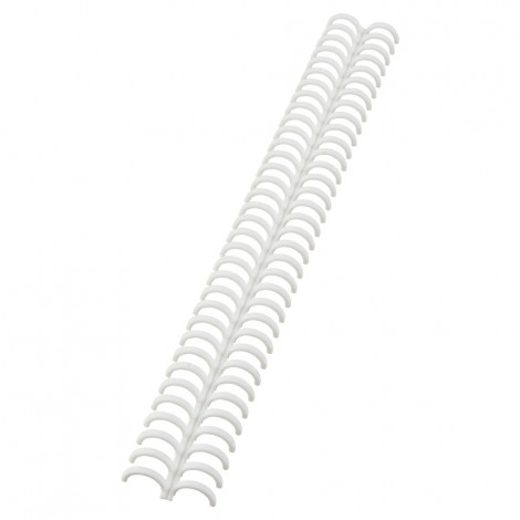 GBC ClickBind – Dorsi per rilegatura formato A4, passo 3:1, rilega fino a 95 fogli, dorso 12mm, colore bianco –  388057E