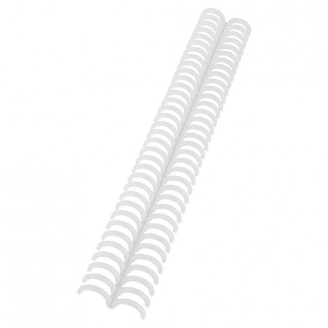 GBC ClickBind – Dorsi per rilegatura formato A4, passo 3:1, rilega fino a 145 fogli, dorso 16mm, colore ghiaccio – 387326E